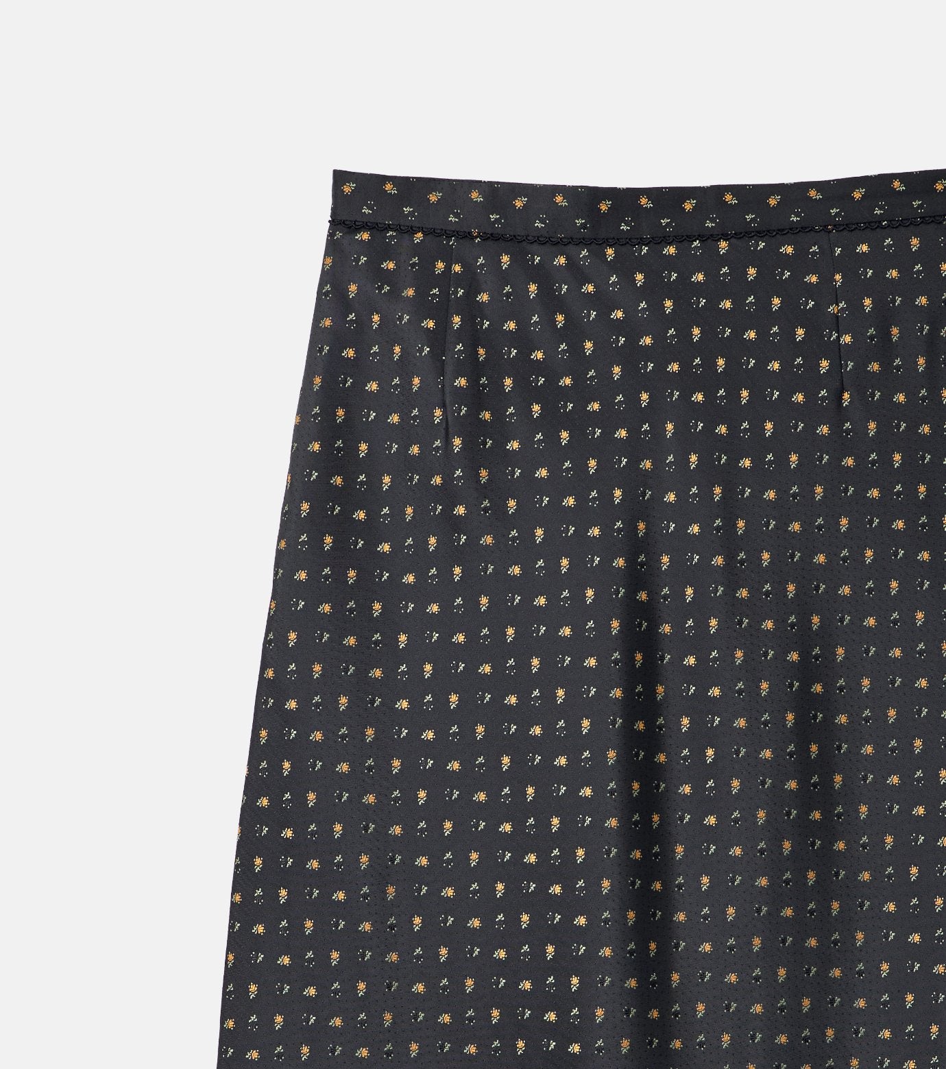 Floral Jacquard Midi Skirt