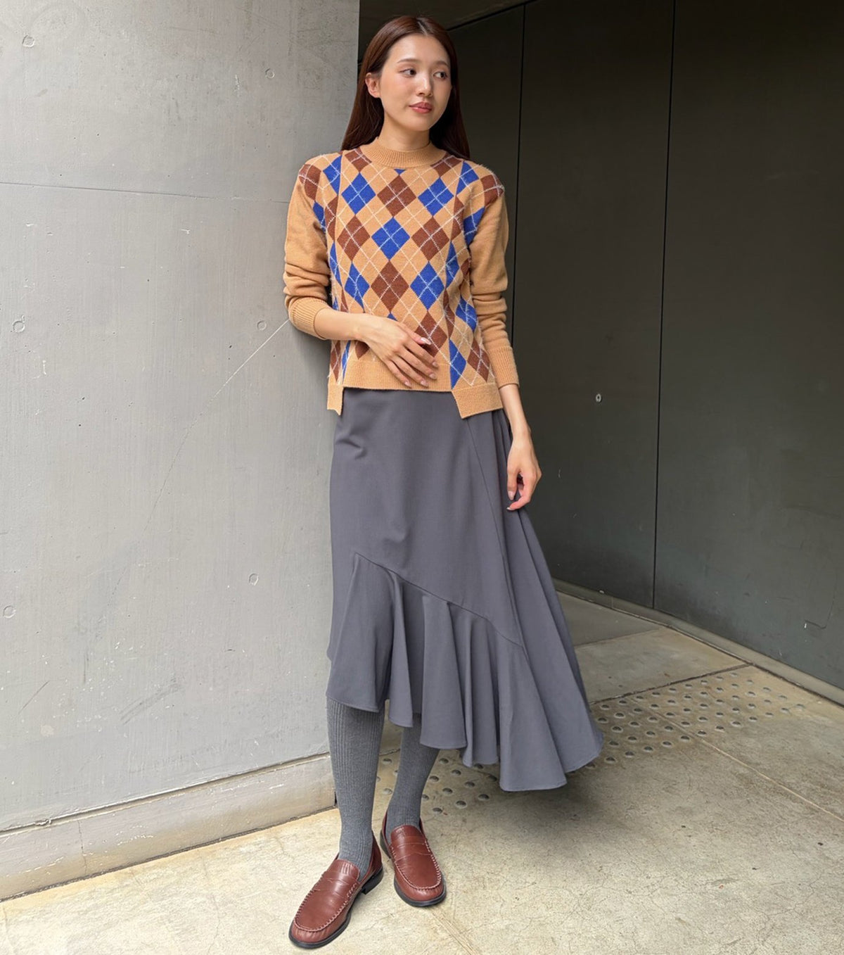 Asymmetric Hem Skirt
