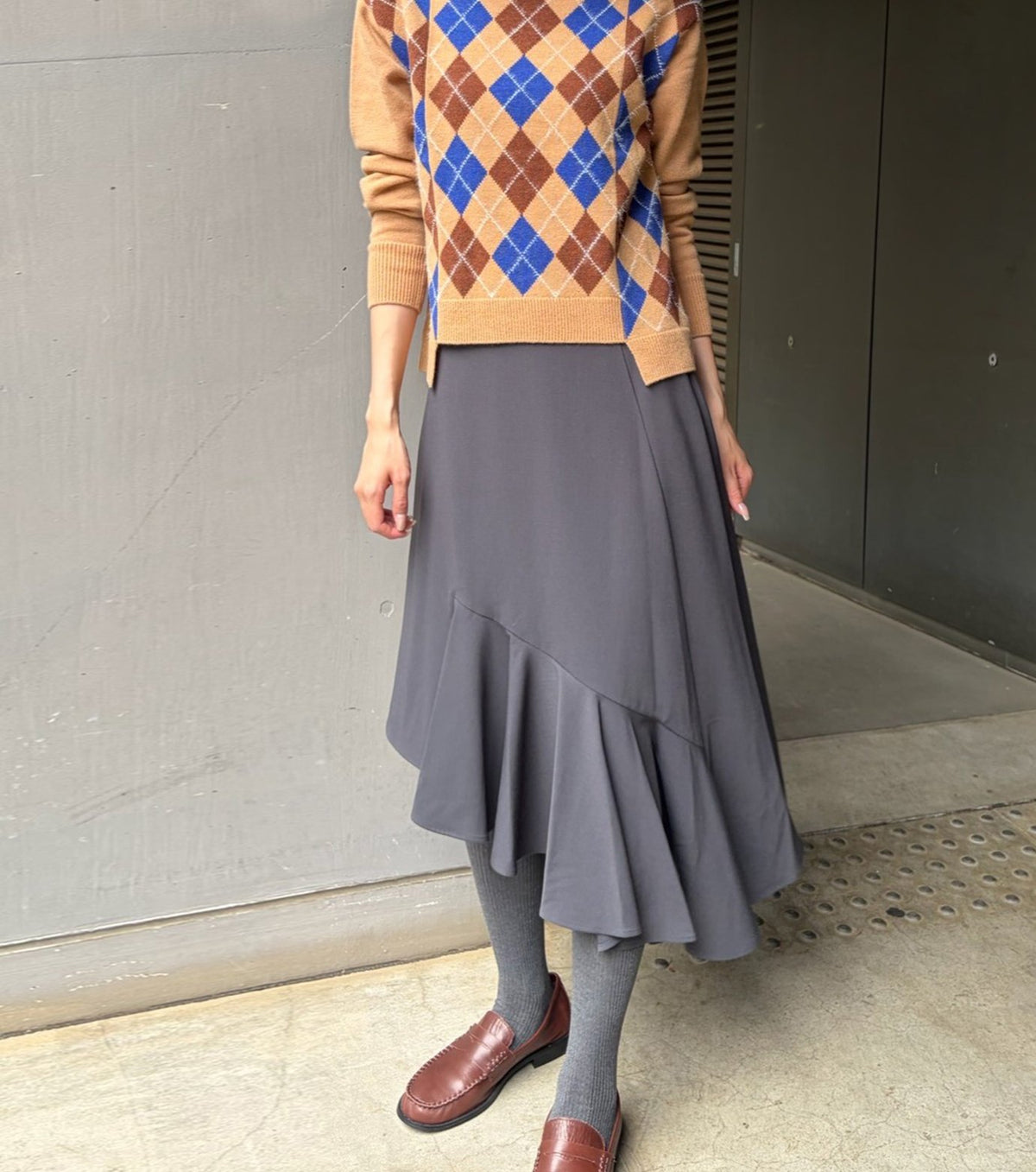 Asymmetric Hem Skirt