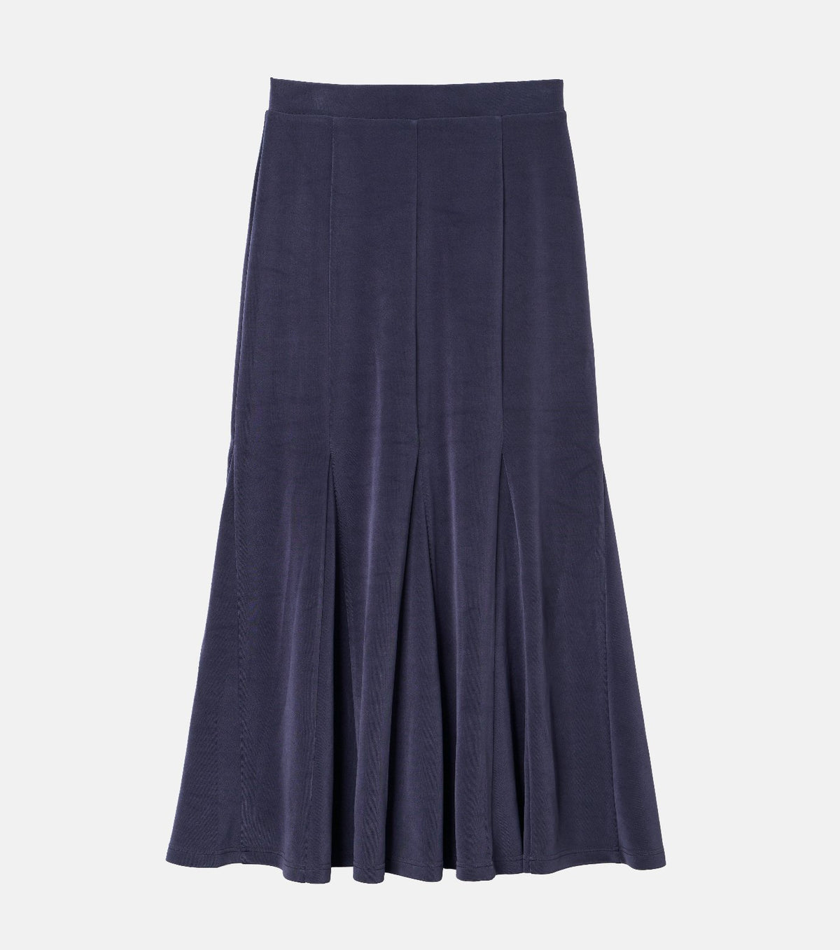 Glossy Jersey Maxi Skirt