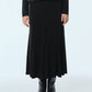 Glossy Jersey Maxi Skirt