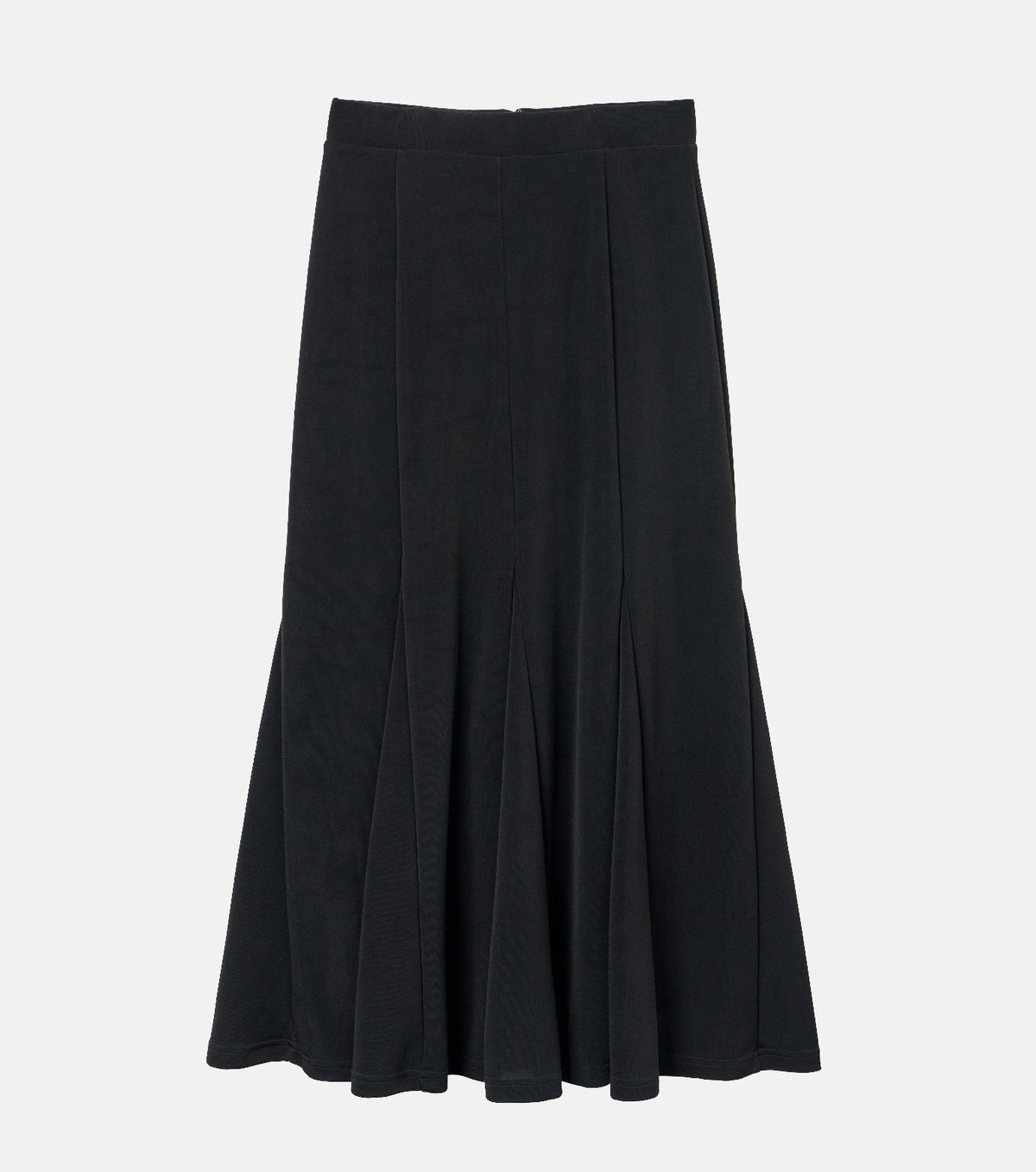 Glossy Jersey Maxi Skirt