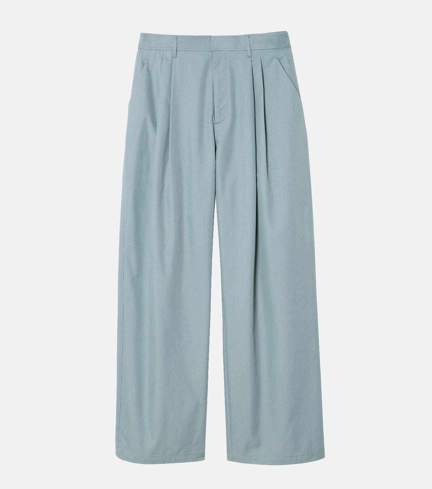 Gloss-Finish Chino Pants