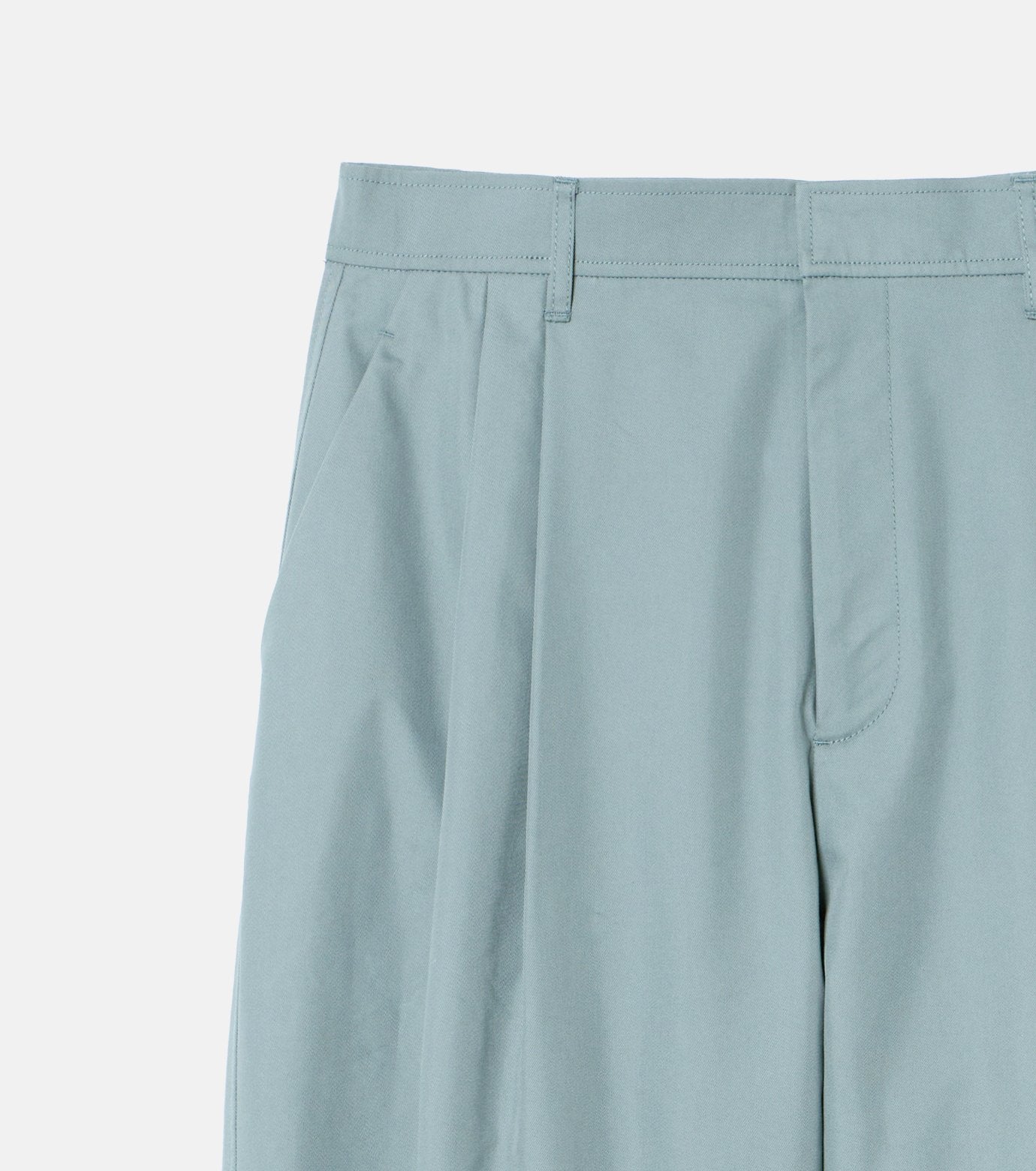 Gloss-Finish Chino Pants