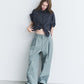 Gloss-Finish Chino Pants