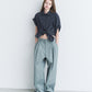 Gloss-Finish Chino Pants