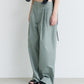Gloss-Finish Chino Pants