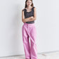 Gloss-Finish Chino Pants