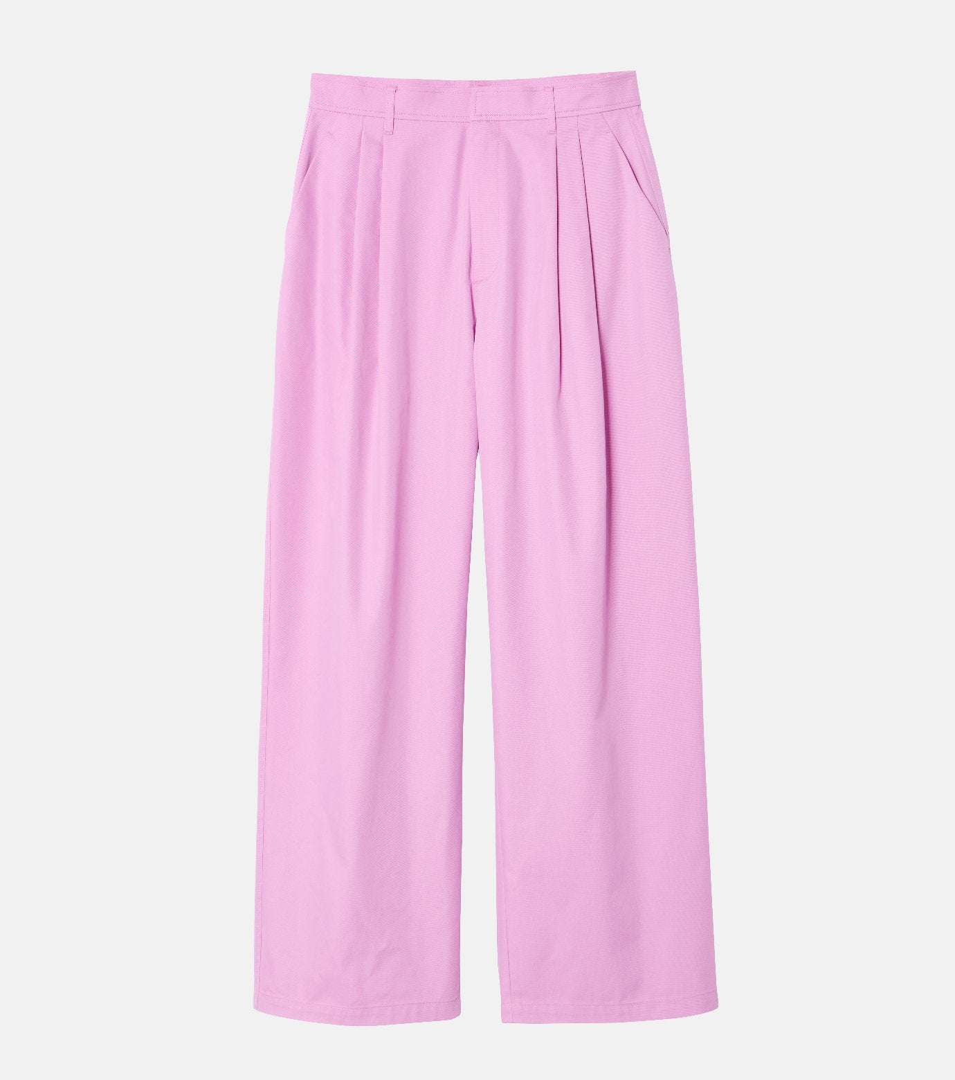 Gloss-Finish Chino Pants