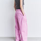 Gloss-Finish Chino Pants