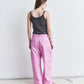 Gloss-Finish Chino Pants