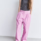 Gloss-Finish Chino Pants