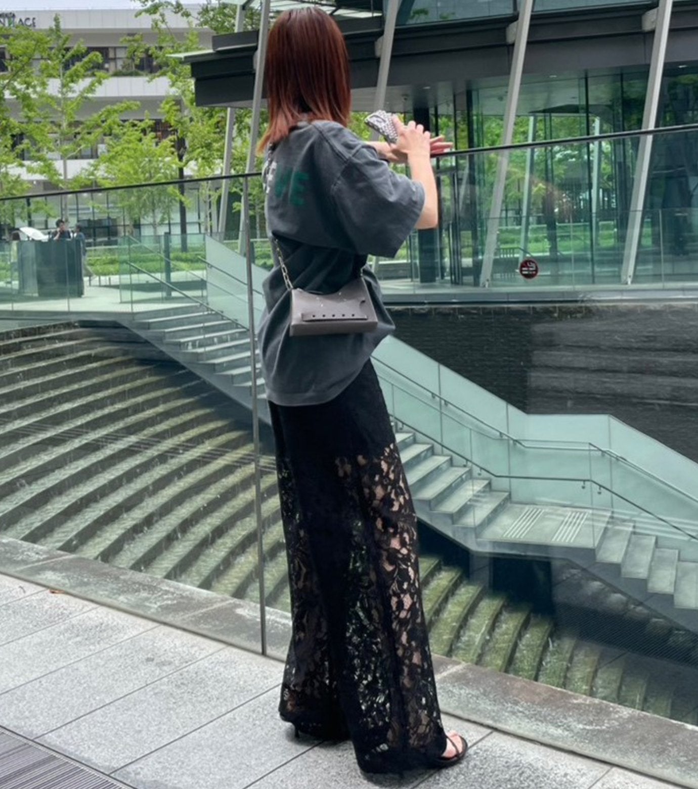 Sheer Floral Lace Pants
