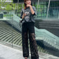 Sheer Floral Lace Pants