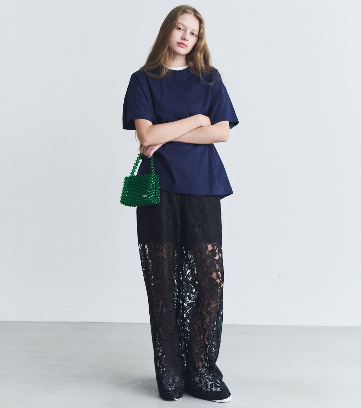 Sheer Floral Lace Pants