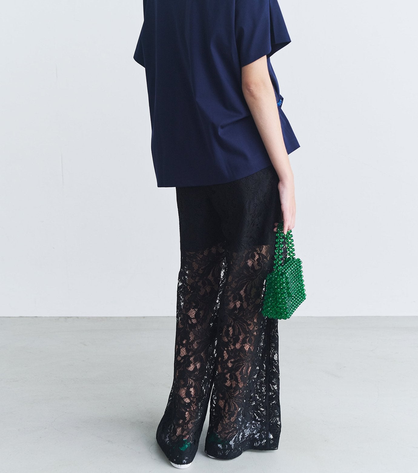 Sheer Floral Lace Pants