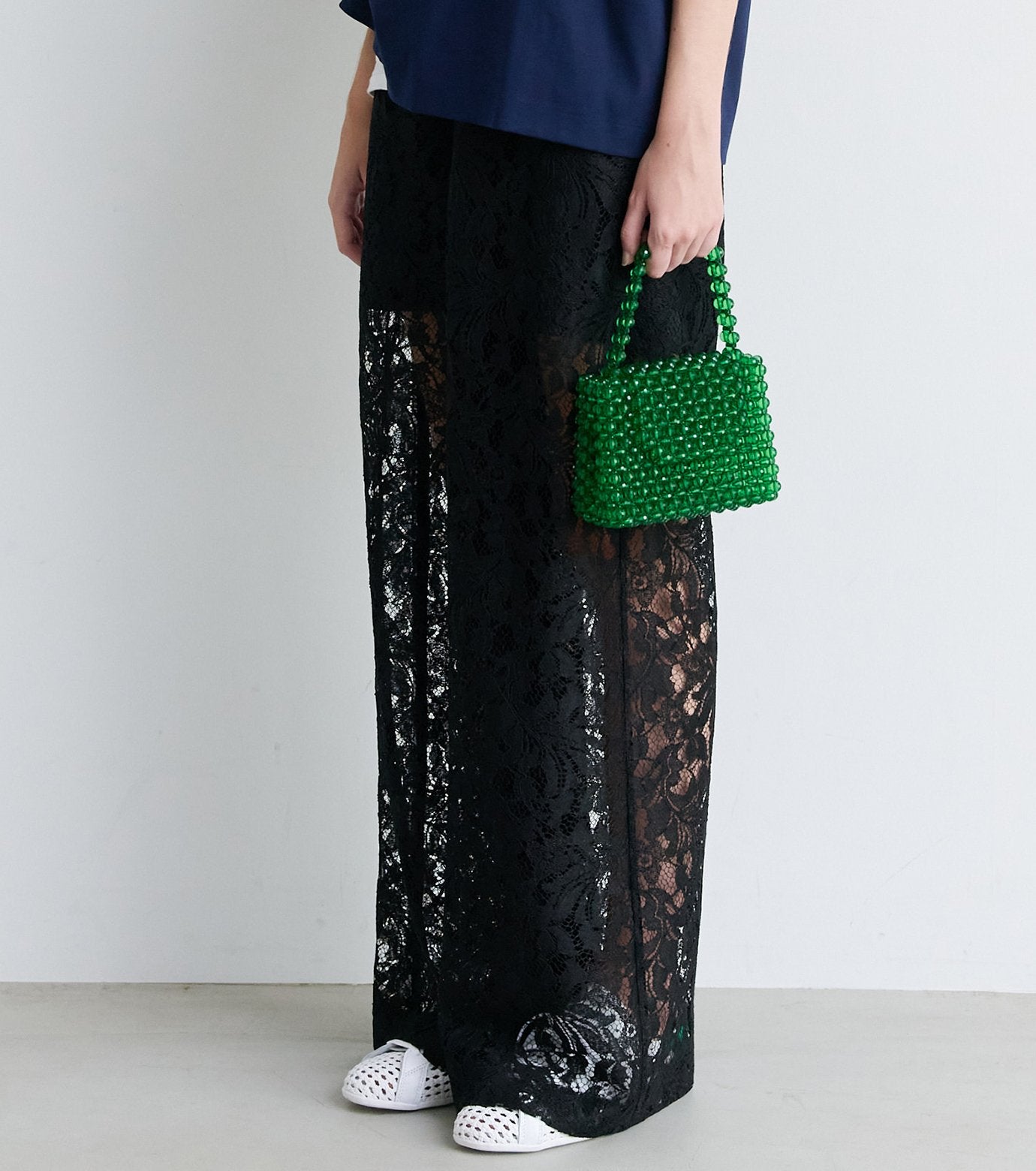 Sheer Floral Lace Pants