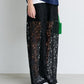Sheer Floral Lace Pants