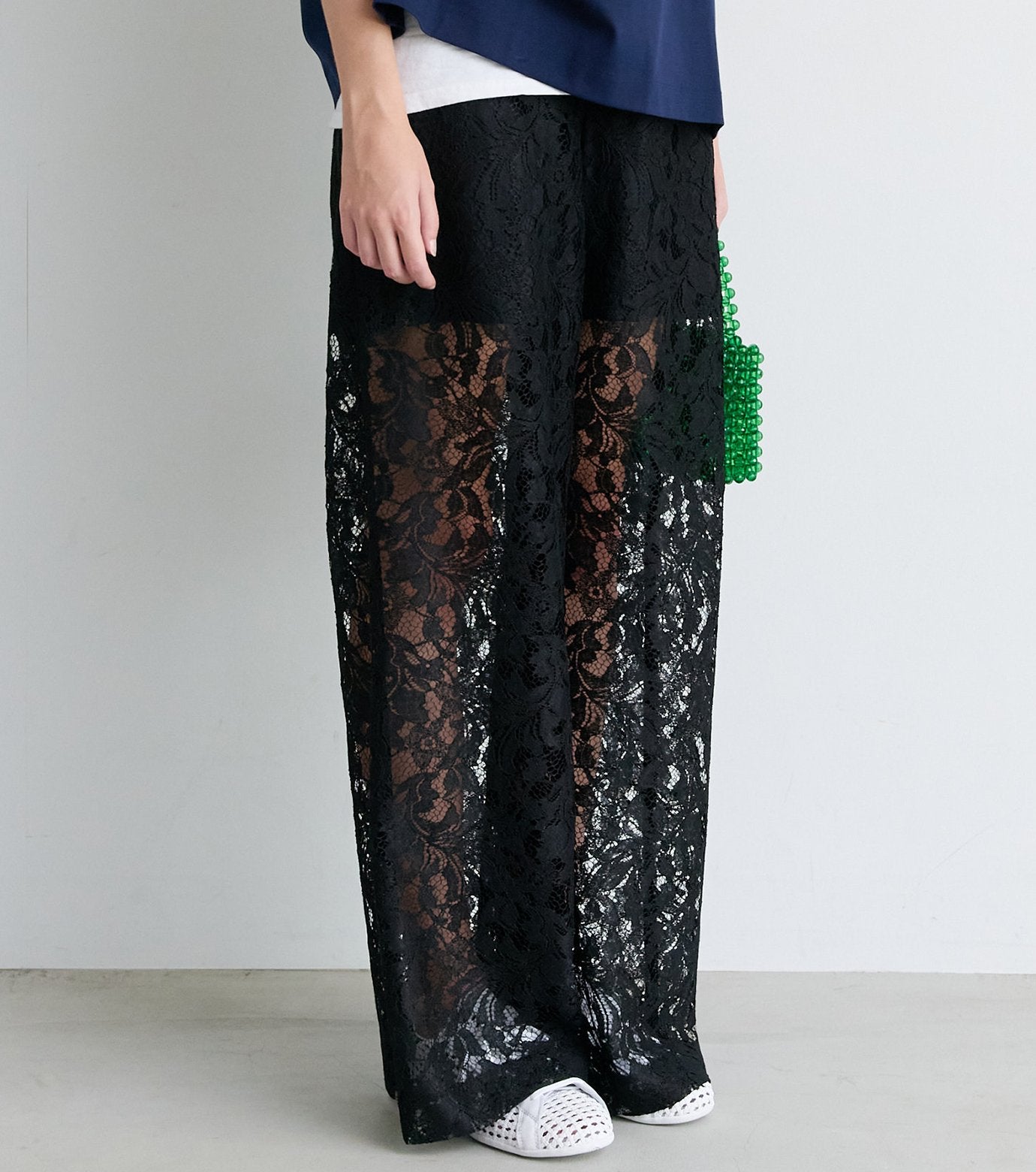 Sheer Floral Lace Pants