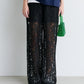 Sheer Floral Lace Pants