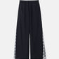 Side Lace-Trim Jogger Pants