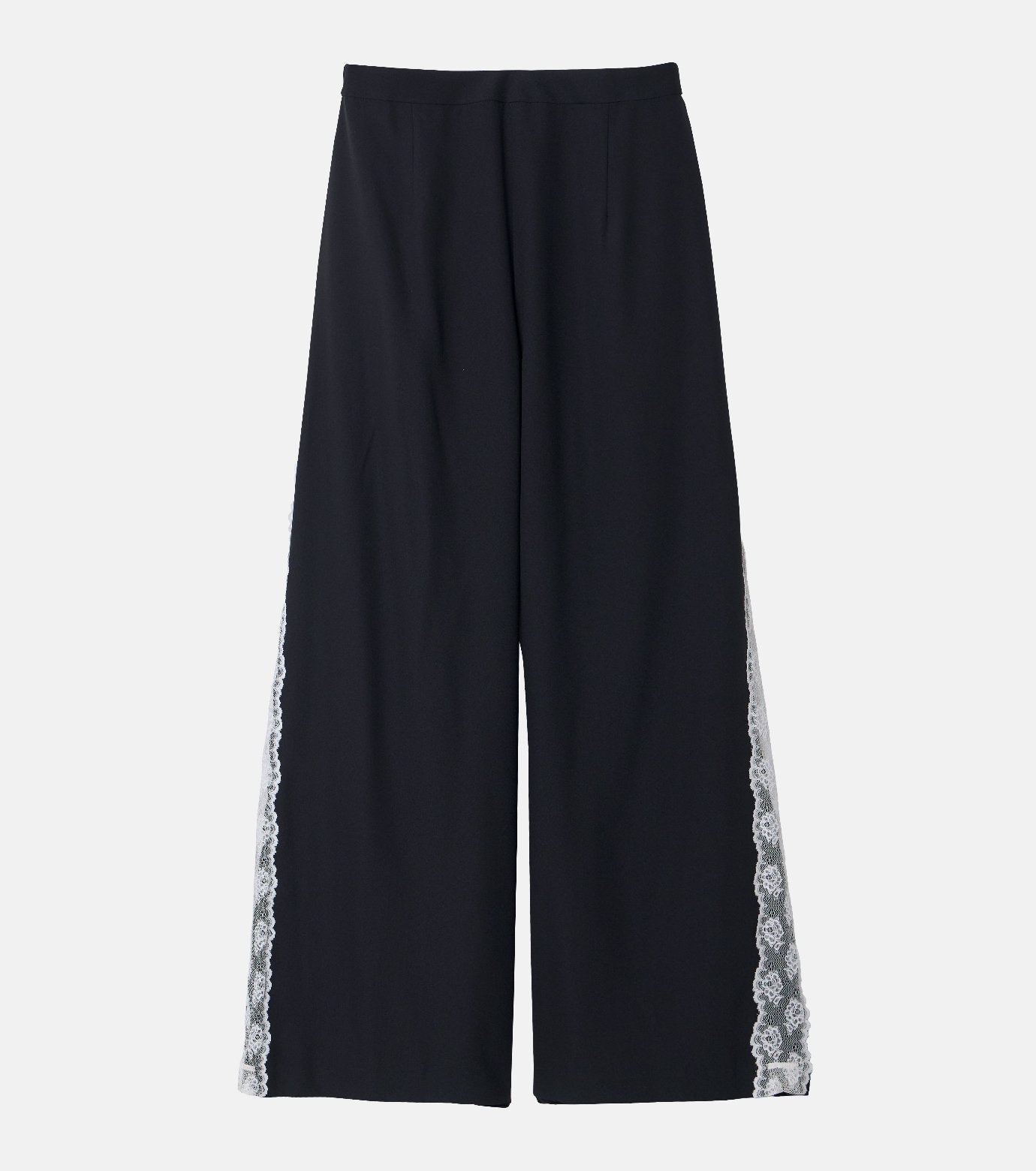 Side Lace-Trim Jogger Pants