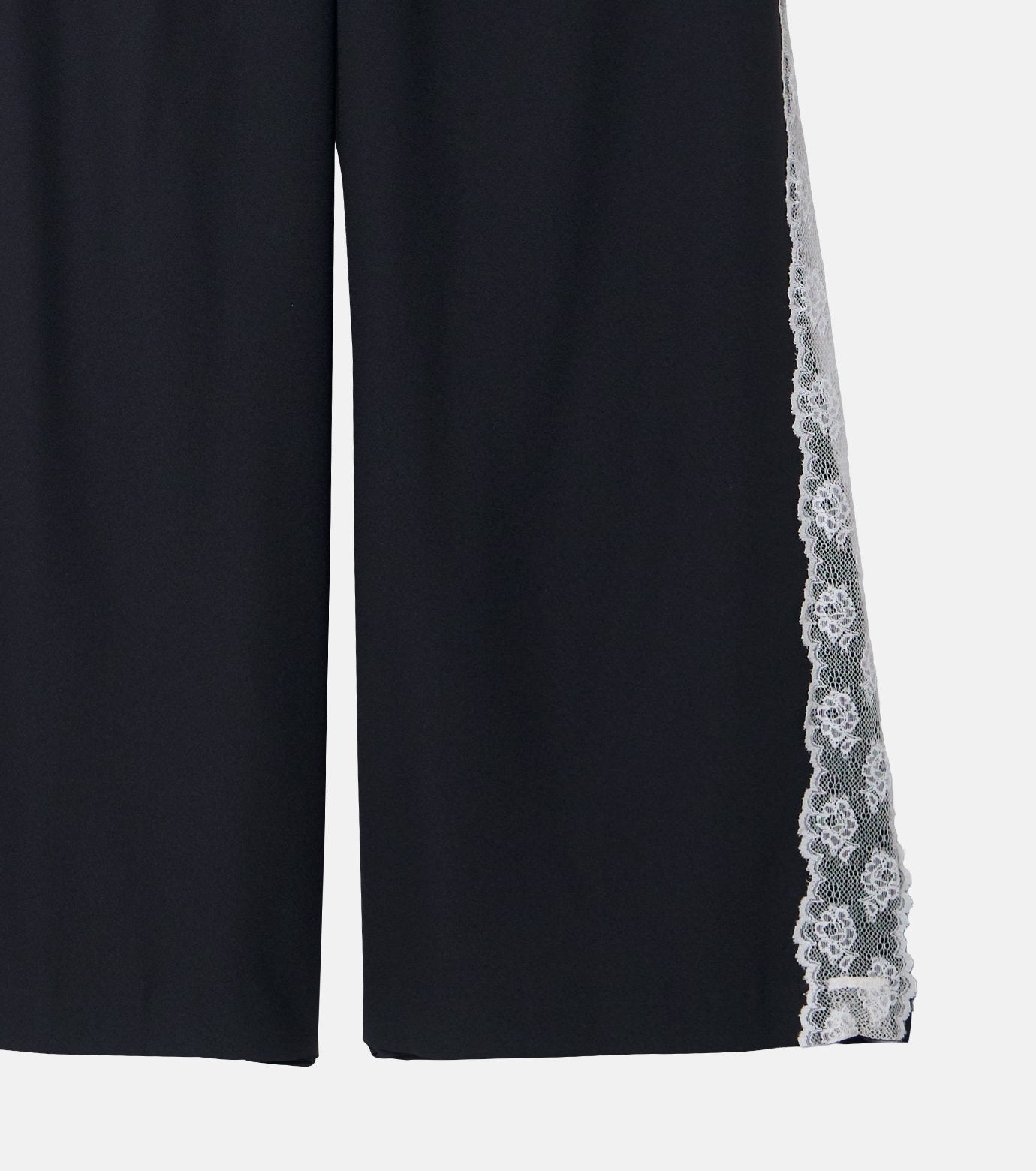 Side Lace-Trim Jogger Pants