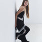 Side Lace-Trim Jogger Pants