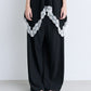 Side Lace-Trim Jogger Pants