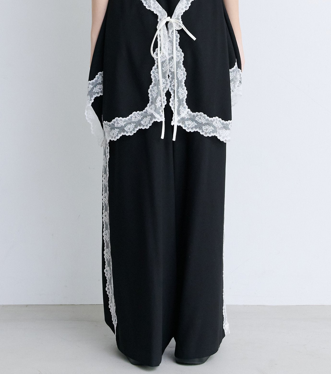 Side Lace-Trim Jogger Pants
