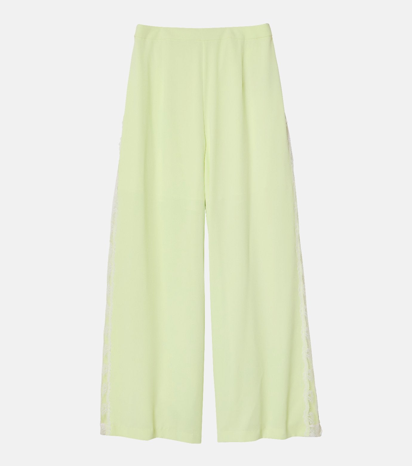 Side Lace-Trim Jogger Pants