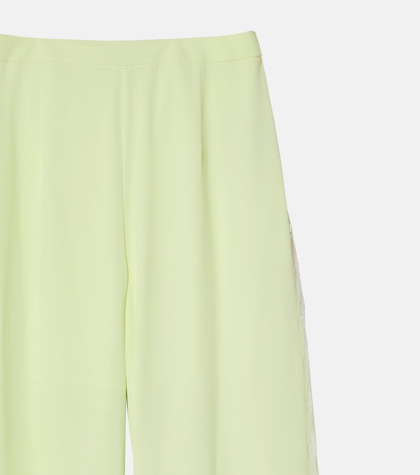 Side Lace-Trim Jogger Pants