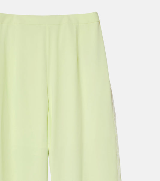 Side Lace-Trim Jogger Pants