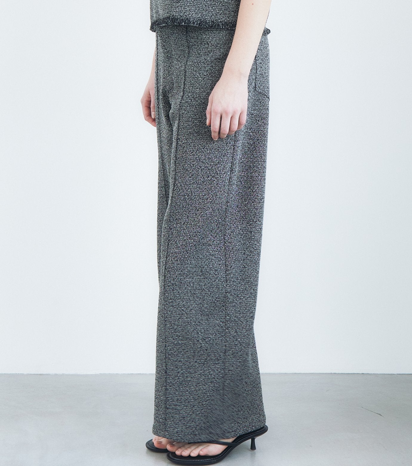 Tweed V-Waist Pants
