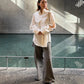 Tweed V-Waist Pants