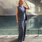 Tweed V-Waist Pants