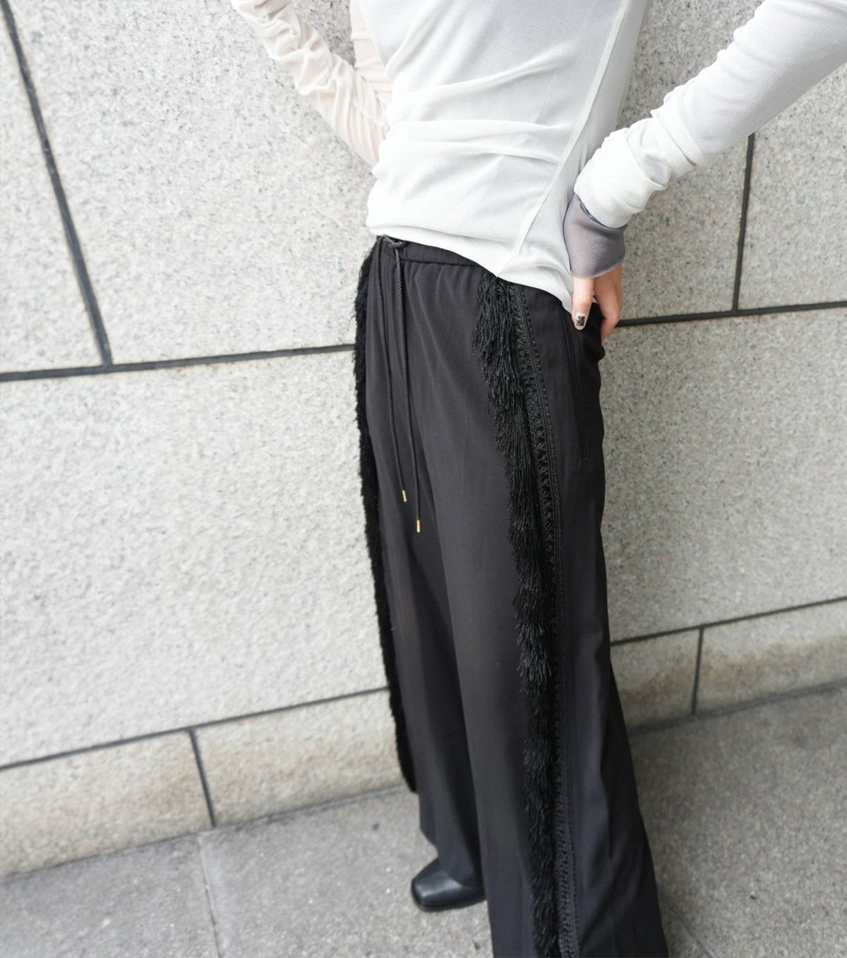 Side Fringe Jogger Pants