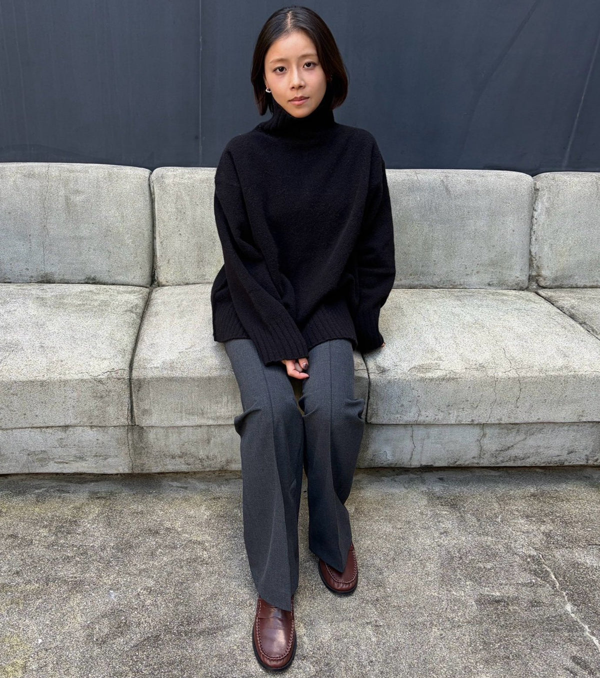 Button Hem Trousers