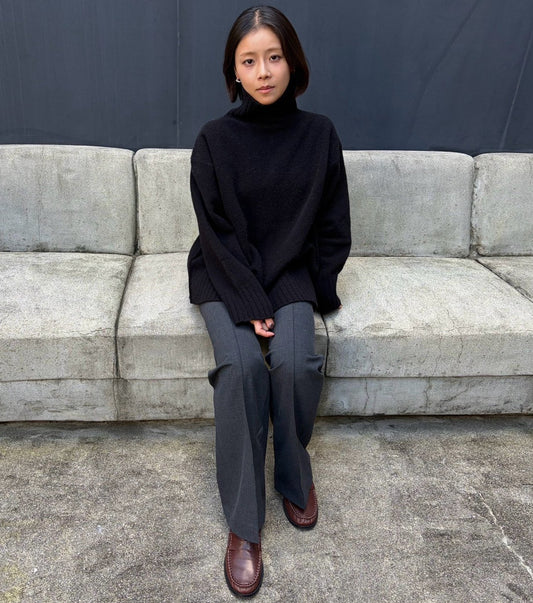 Button Hem Trousers