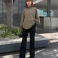 Button Hem Trousers