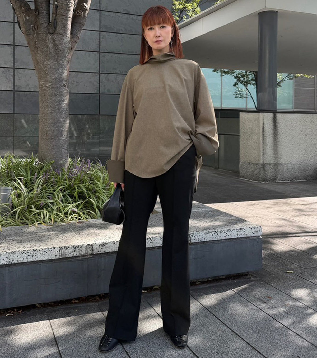 Button Hem Trousers