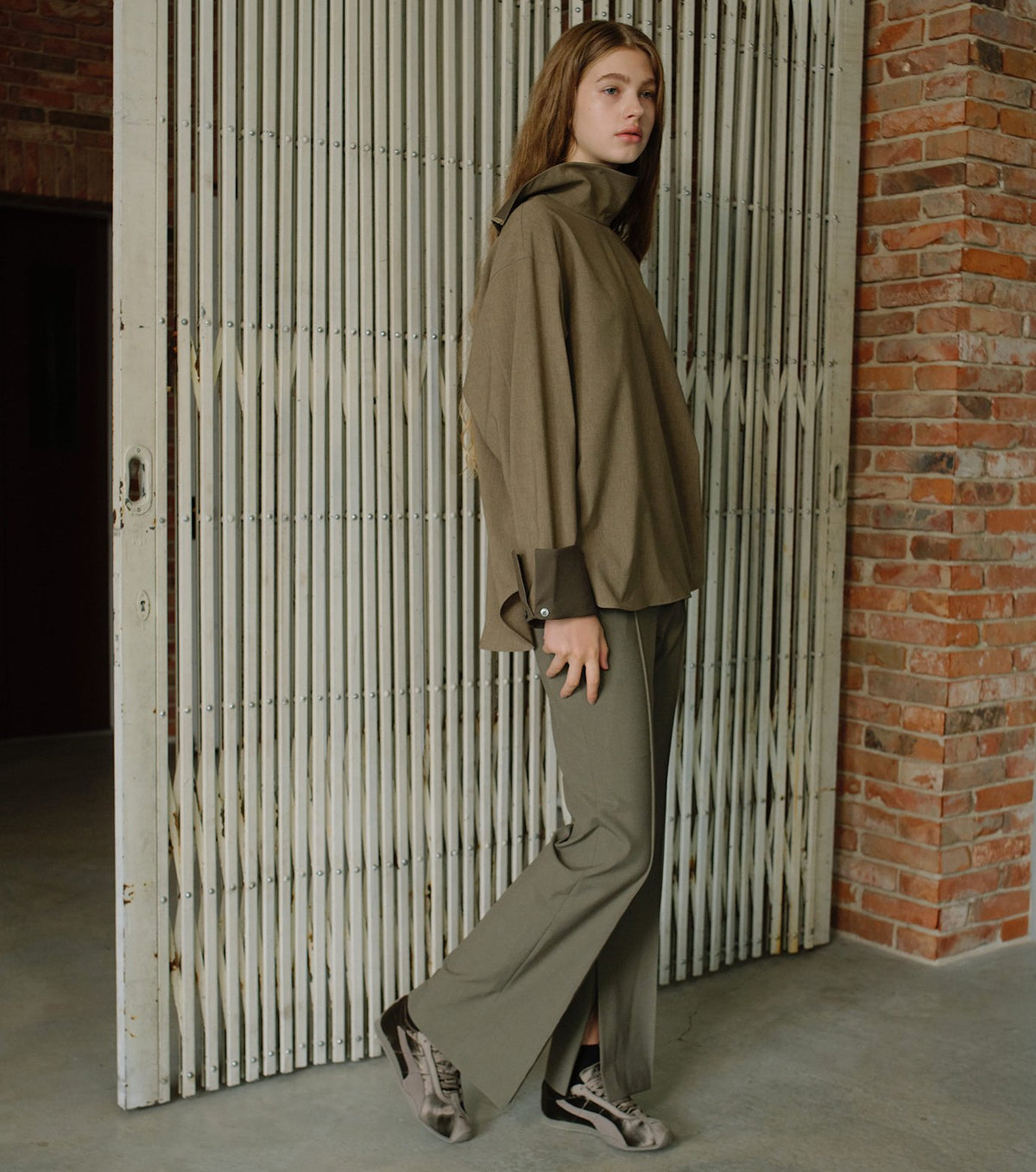 Button Hem Trousers