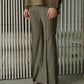 Button Hem Trousers