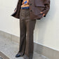 Gunclub Check Button Hem Trousers