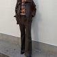 Gunclub Check Button Hem Trousers
