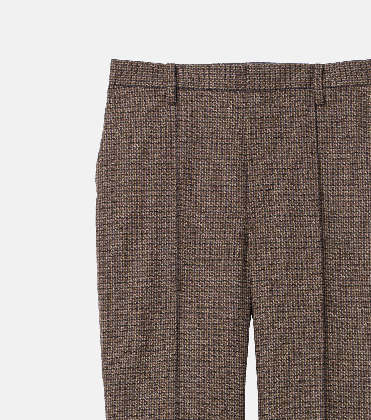 Gunclub Check Button Hem Trousers