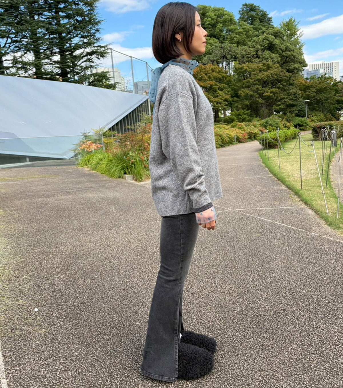 Split Hem Skinny Jeans