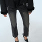 Split Hem Skinny Jeans