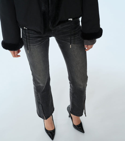 Split Hem Skinny Jeans