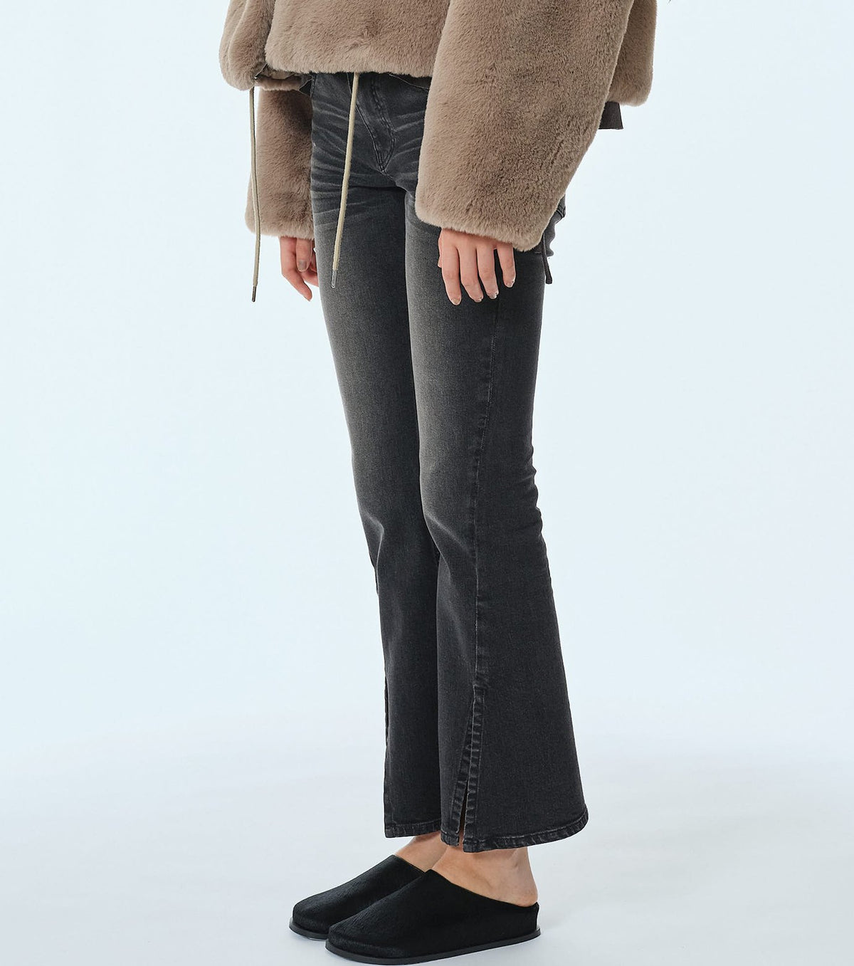 Split Hem Skinny Jeans